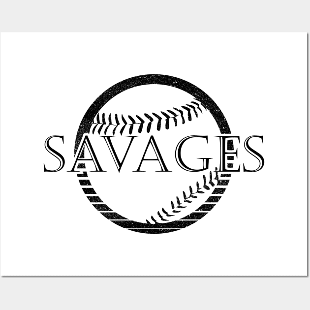 savage baseball Wall Art by Amberstore